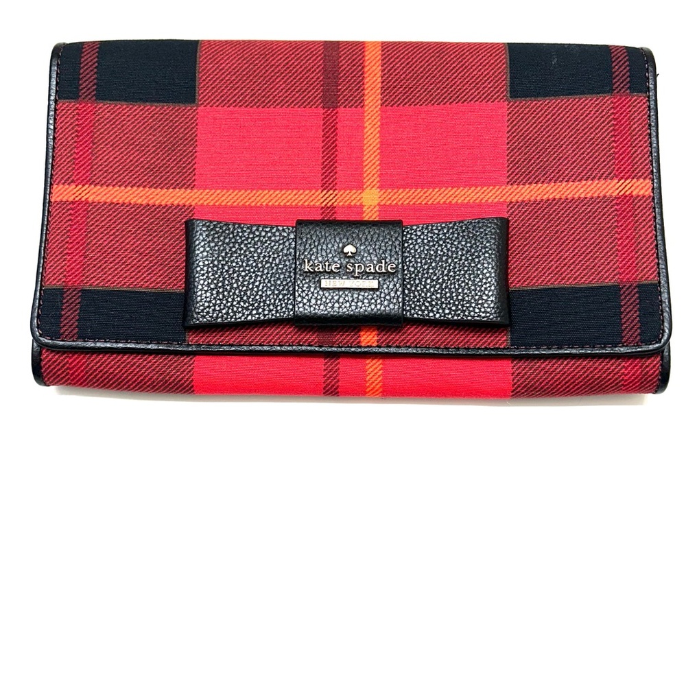 Kate Spade Julia Street Plaid Tally Clutch